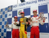 Antonio Giovinazzi (BVM Srl, F.Aci Csai Tatuus FA010-FPT #24); Emanuele Zonzini (Euronova R.By Fortec, F.Aci Csai Tatuus FA010- FPT #35); Luca Ghiotto (Prema Powerteam Srl, F.Aci Csai Tatuus FA010-FPT #3)